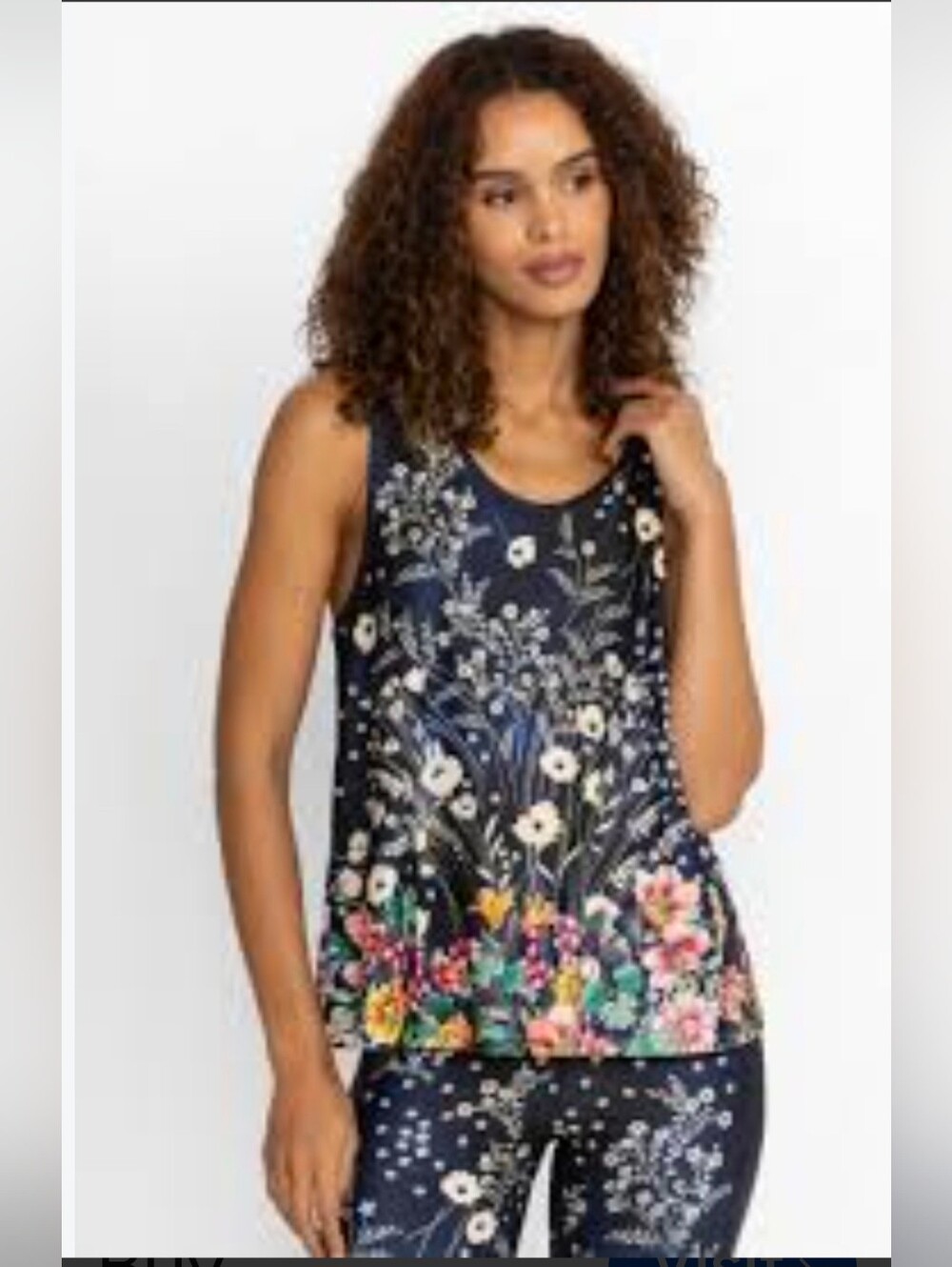 Johnny Was NWT Bursting Active Racer Back Swing Tank XS